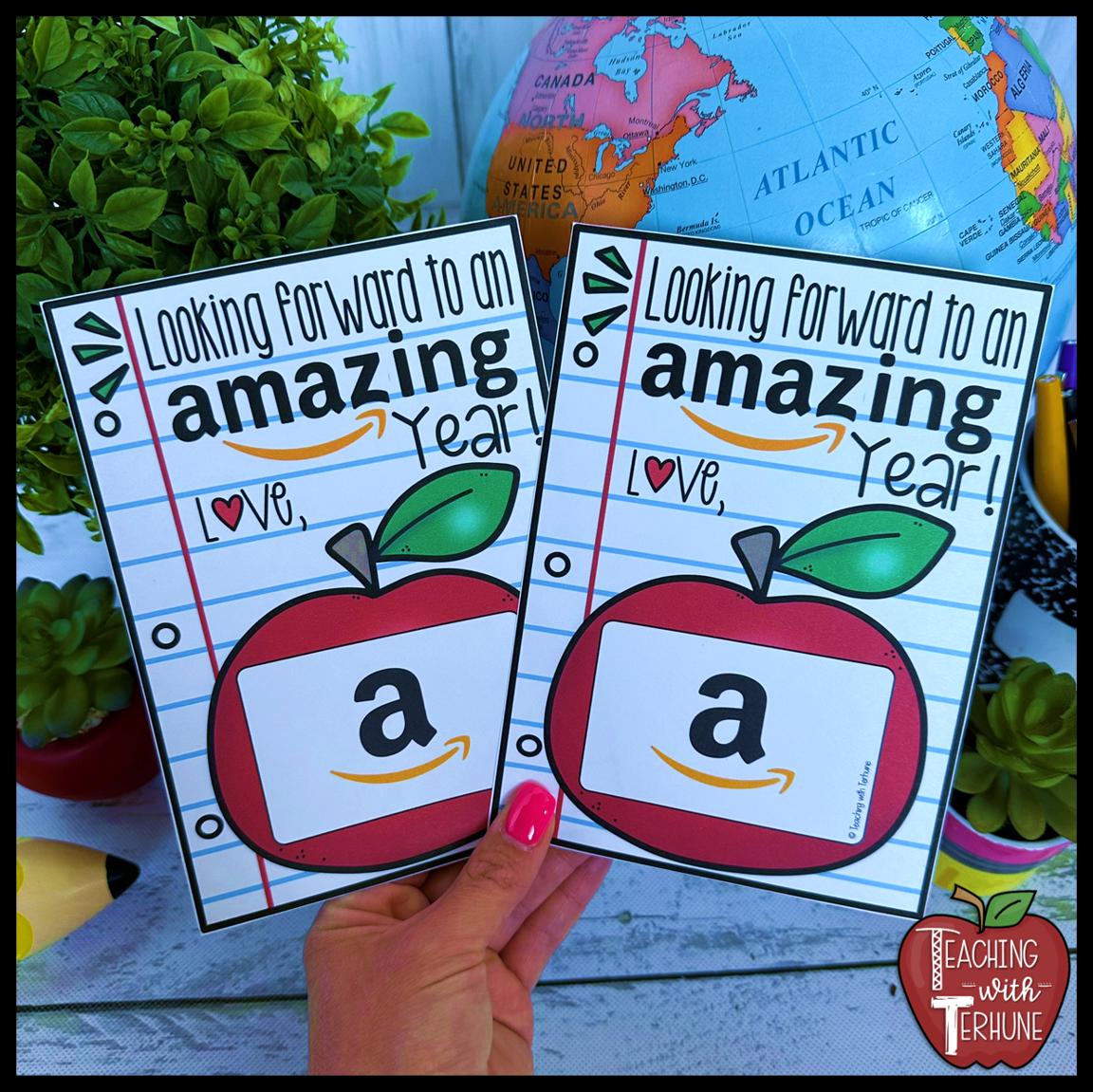 Back to School Teacher Gift Card Holder Printable (digital Download) - Etsy