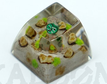 Korok hunter handmade artisan resin keycap for mechanical gaming keyboard