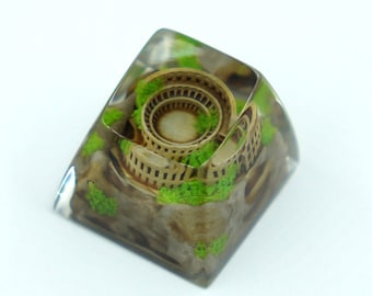 Rome Colosseum v2 Handmade Resin Artisan Keycap for Cherry Mx Mechanical Gaming Keyboard