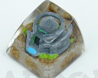 Zonai Shrine of Light Handmade Resin Artisan Keycap for Mechanical Gaming Keyboards
