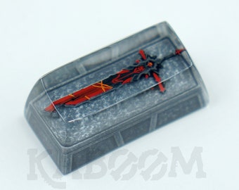 Wolf's Gravestone Claymore Genshin handmade BACKSPACE artisan keycaps for mechanical gaming keyboard