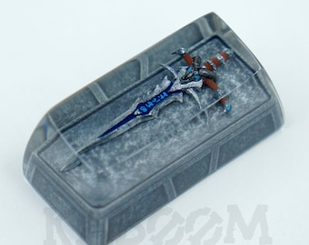 Frostmourne Hungers WOW Arthas Lich King Artisan Keycap for Mechanical Gaming Keyboard