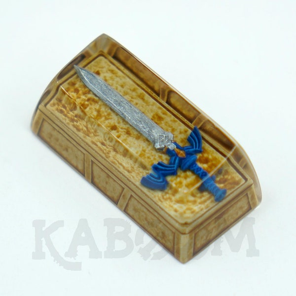 The Resurrected Master Sword Handmade Backspace Artisan Keycap for Mechanical Gaming Keyboard