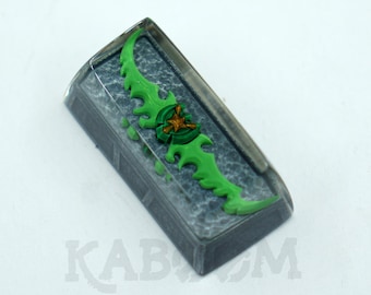 WOW Warglaive of Azzinoth BACKSPACE handmade artisan resin keycap for mechanical gaming keyboard