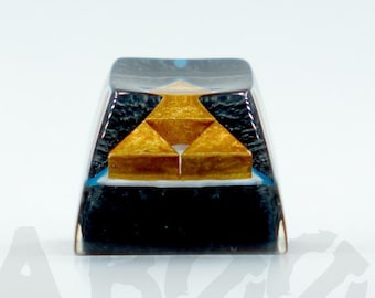 The Golden Triforce Handmade Resin Artisan Keycap for Mechanical Gaming Keyboard