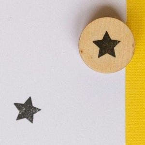 Mini star stamp, mini rubber stamps, small rubber stamp for journaling stamps, journaling rubber stamps, scrapbooking rubber stamp