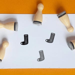 Christmas Stocking mini rubber stamp, Small rubber stamp, Tiny rubber stamps, Christmas rubber stamp, Christmas Stamps for card making