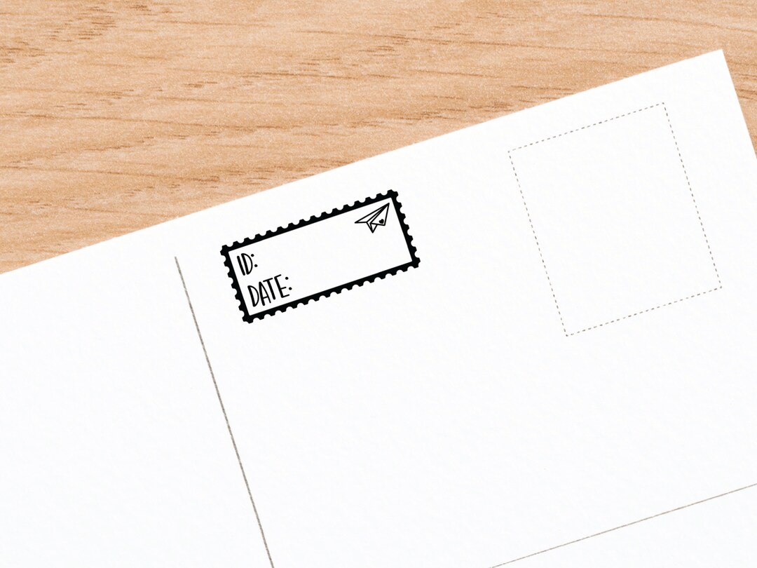 Postcrossing ID Stamp, Rubber Stamps Postcard Stamps, Snail Mail Stamp ...