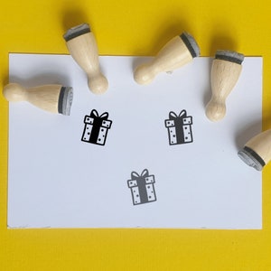 Happy birthday stamp inkt, rubber stamp birthday, mini rubber stamp, Small rubber stamp, Tiny rubber stamp, Christmas Stamps for card making
