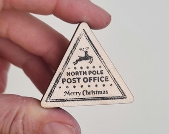 Santa Post Stamp, Christmas Delivery Stamp, North Pole Air Mail Stamp, Santa Clause Mail Stamp, Christmas Post Rubber Stamp
