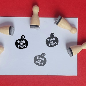 Mini timbro di zucca, Mini timbri di gomma, Piccolo timbro di gomma, Piccolo timbro di gomma, francobolli di Halloween, timbro di gomma di Halloween, timbro per carte