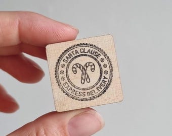 Christmas Post Rubber Stamp, Santa Post Stamp, Christmas Delivery Stamp, North Pole Air Mail Stamp, Santa Clause Mail Stamp