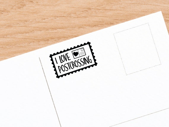 Postcrossing Stamp, Postmark Rubber Stamps Postcard Stamps, Snail Mail  Stamp for Cards, Postcrossing Rubber Stamp, Postcrossing Supplies 