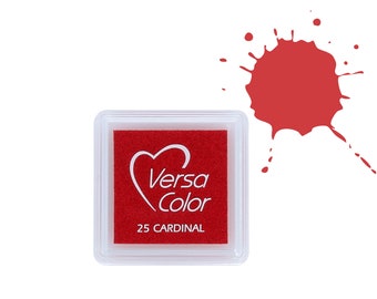 Kardinal Rot Stempelkissen Tsukineko VersaColor Stempelkissen klein, Stempelfarbe für Stempel Stempelkissen Tinte für Stempel
