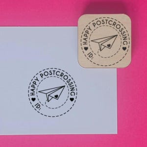 Postcrossing ID stamp, postmark rubber stamps postcard stamps, snail mail stamp for cards, postcrossing rubber stamp, postcrossing supplies
