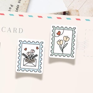 Postmark Stickers, Postcrossing stickers, Snail Mail Stickers, Penpal Sticker, Happy Mail Stickers, Stickers for Letters and Postcards