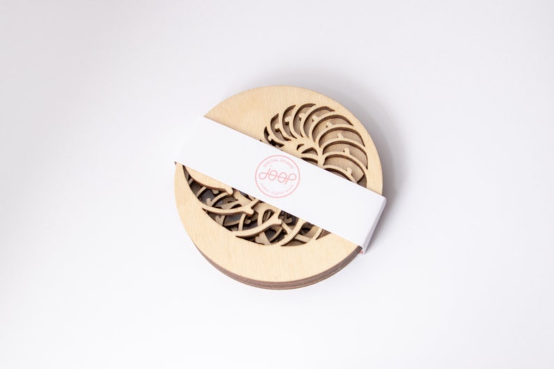 Nautical Compass Coasters Set of Four 4 Compass Laser Cut Etsy