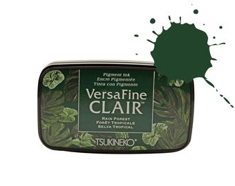 Grünes Stempelkissen, Versafine Clair Stempelkissen Rainforest, großes Stempelkissen Versafine Clair Stempelkissen zum Stempeln