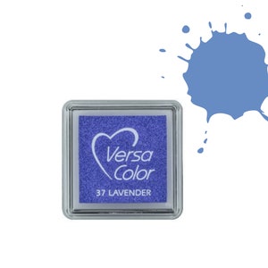 Lavender Blue Ink Pad Tsukineko VersaColor Ink pad Small, Rubber stamp ink pads, stamp ink pad for rubber stamps, paper and cards ink pad
