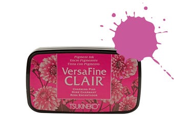 Rosa Stempelkissen, Großes Stempelkissen für Stempel, Stempelkissen Versafine Clair zum Stempeln, Versafine Stempelkissen, Farbkissen für Stempel