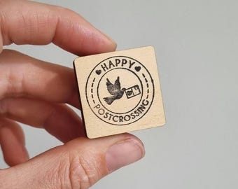 Postcrossing stamp, postmark rubber stamps postcard stamps, snail mail stamp for cards, postcrossing rubber stamp, postcrossing supplies
