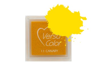 Yellow Ink Pad for Stamps, Versacolor Ink Stamp Pads, Color Ink Pads for Rubber Stamps, Stamp Ink Pad Rubber Stamps, Ink Stamp Pad