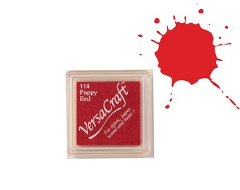 Stempelkissen Rot für Stempel, Stempelkissen Rot für Stempel, Versacraft Stempelkissen, Versacraft Stoff Stempelkissen, Stempelkissen Farbe Rot
