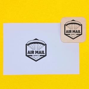 Timbres en caoutchouc Air Mail, timbre en caoutchouc Happy Mail, timbres en caoutchouc après la traversée, timbre postal, timbre fait main pour cartes, par avion