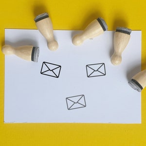 Mini tampon en caoutchouc pour enveloppe, petit tampon en caoutchouc, minuscules tampons en caoutchouc, tampon en caoutchouc Postcrossing, tampons Happy mail pour la fabrication de cartes