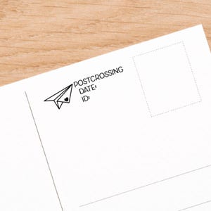 Timbre d'identité après la traversée, tampons en caoutchouc pour carte postale, timbre postal, tampon pour cartes, tampon en caoutchouc après la traversée, fournitures après la traversée