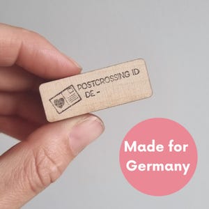 Postcrossing ID-stempel voor DE, Duitsland postcrossing, stempels postkaartstempel voor kaarten, postcrossing stempel, postcrossingbenodigdheden