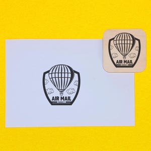 Timbres en caoutchouc Air Mail, timbre en caoutchouc Happy Mail, timbres en caoutchouc après la traversée, timbre postal, timbre fait main pour cartes, par avion