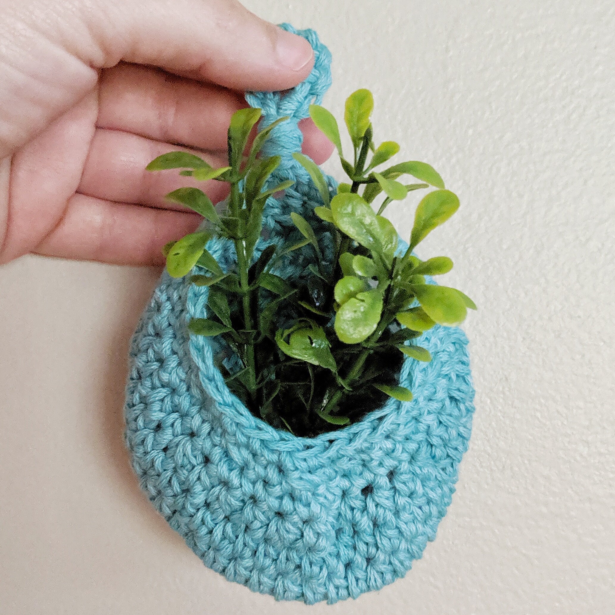 Hanging Air Plant Basket Crochet Pattern Etsy