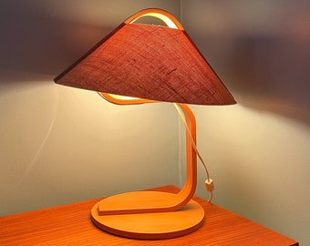 Bentwood Lamp Danish Lamp Scandinavian Lamp Mid Century Modern Table Lamp