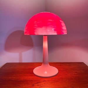 Gilbert Softlite Lamp Acrylic Mushroom Lamp Vintage Mushroom Lamp Boho Style Lamp Plastic Dome Lamp