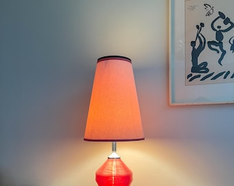 Lámpara Gilbert Softlite vintage, lámpara de mesa de Lucite, iluminación de la era espacial.