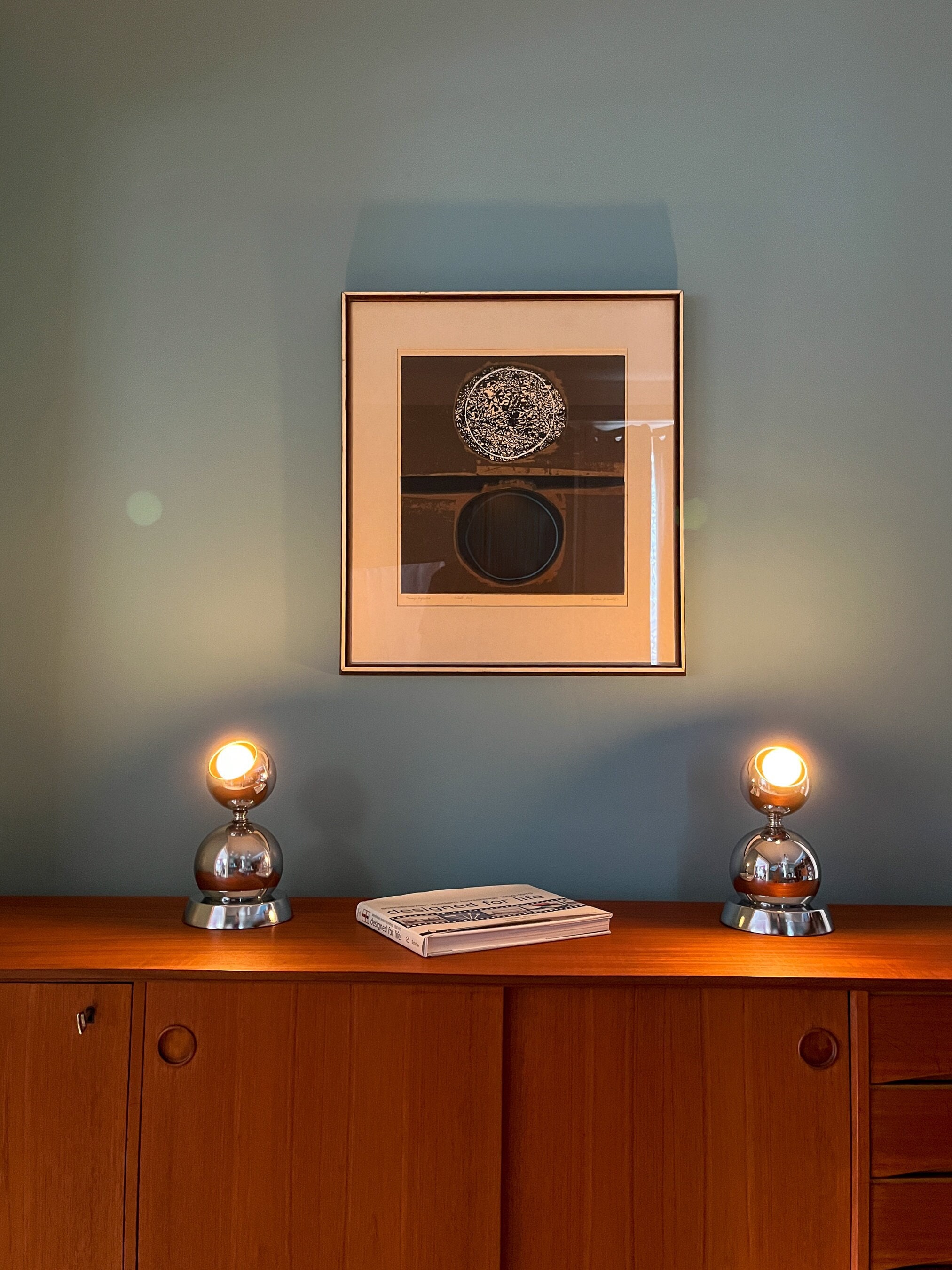 Sputnik Table Lamps Eyeball Table Lamps Mid Century Chrome Table Lamps One Globe Chrome Table