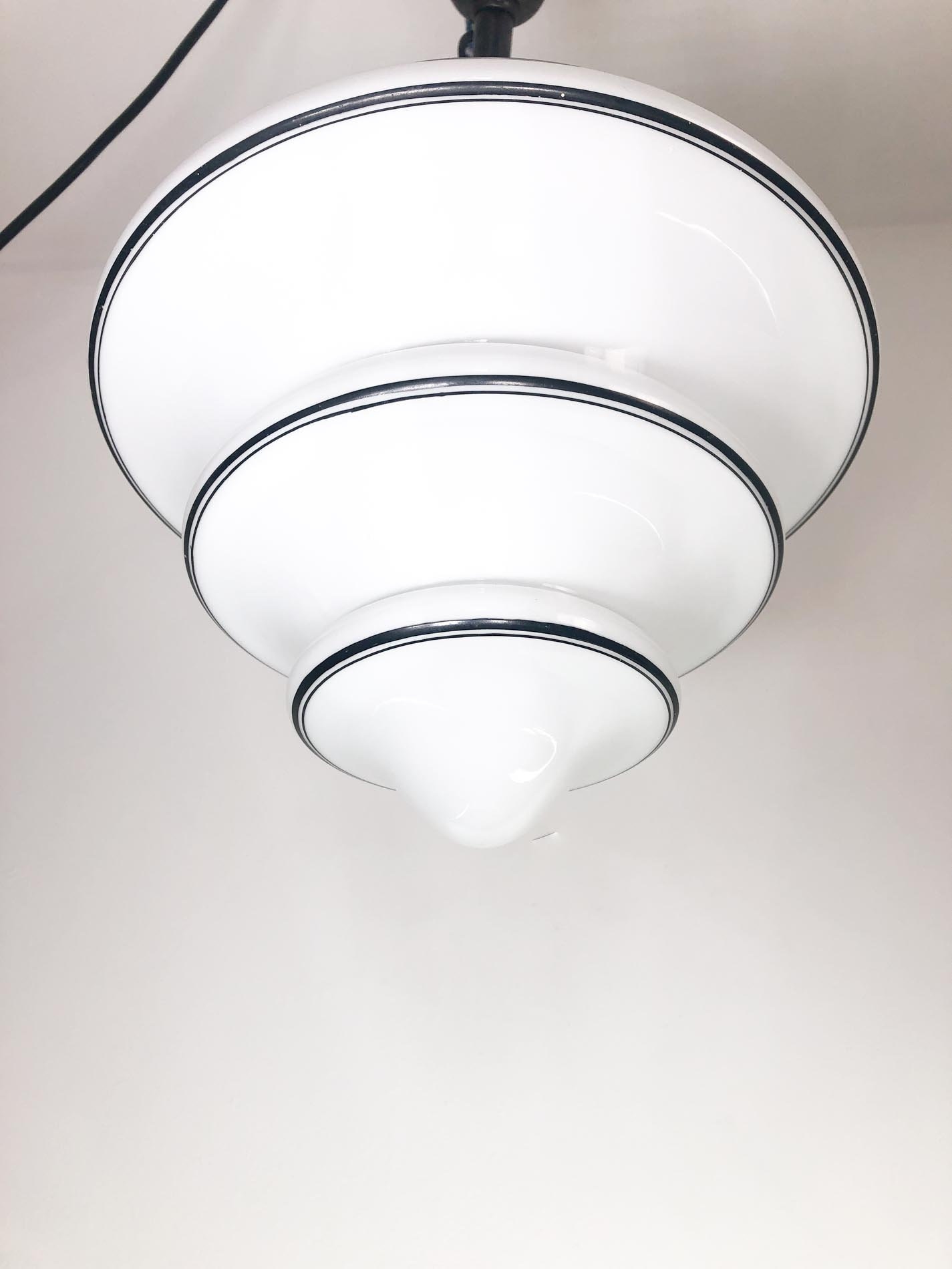 Art Deco Ceiling Light, Art Deco Ceiling Fixture, Tiered Ceiling Fixture