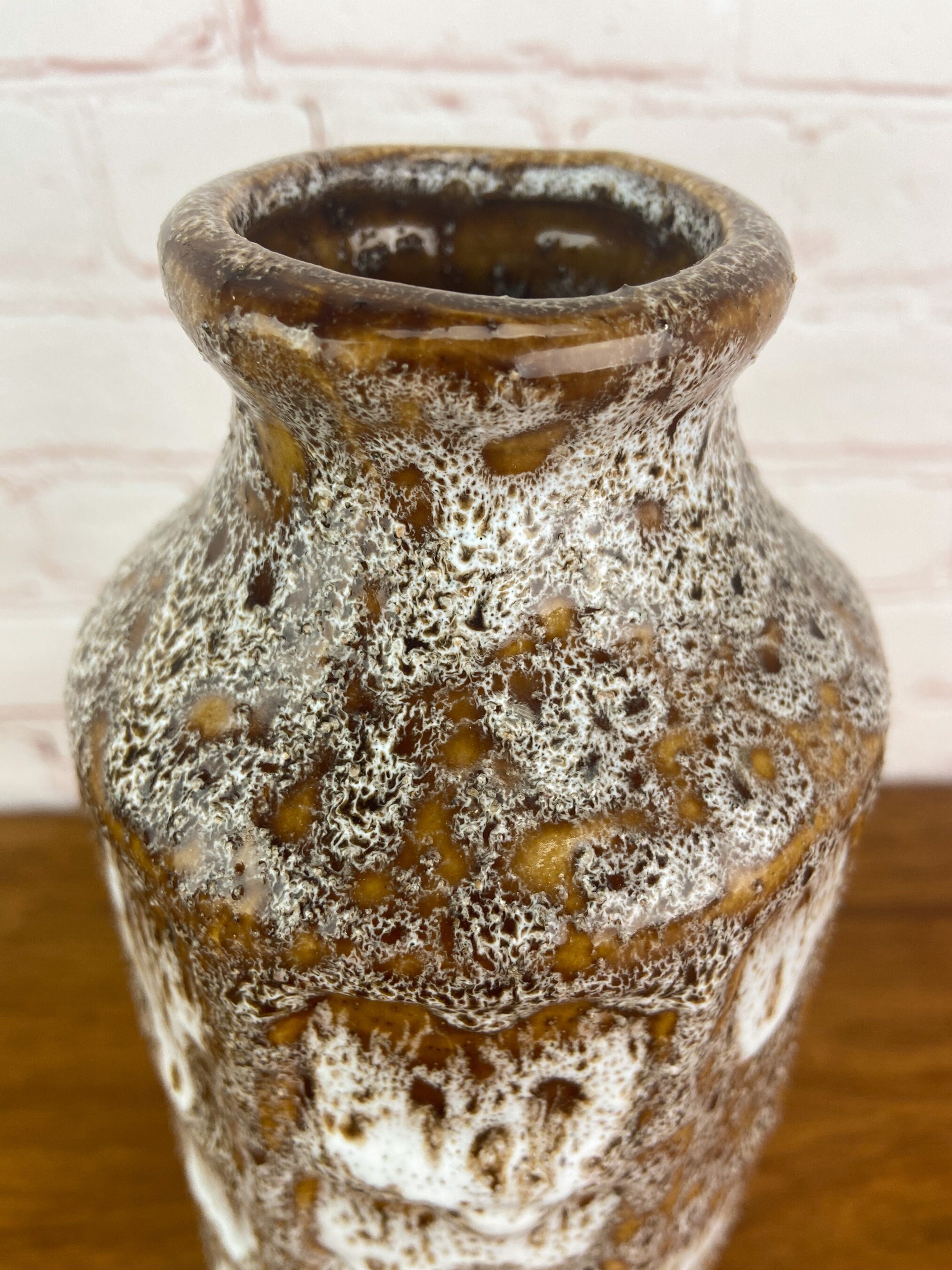 Mid Century Pottery, Maurice Chalvignac Art Pottery Vase, Fat Lava Vase