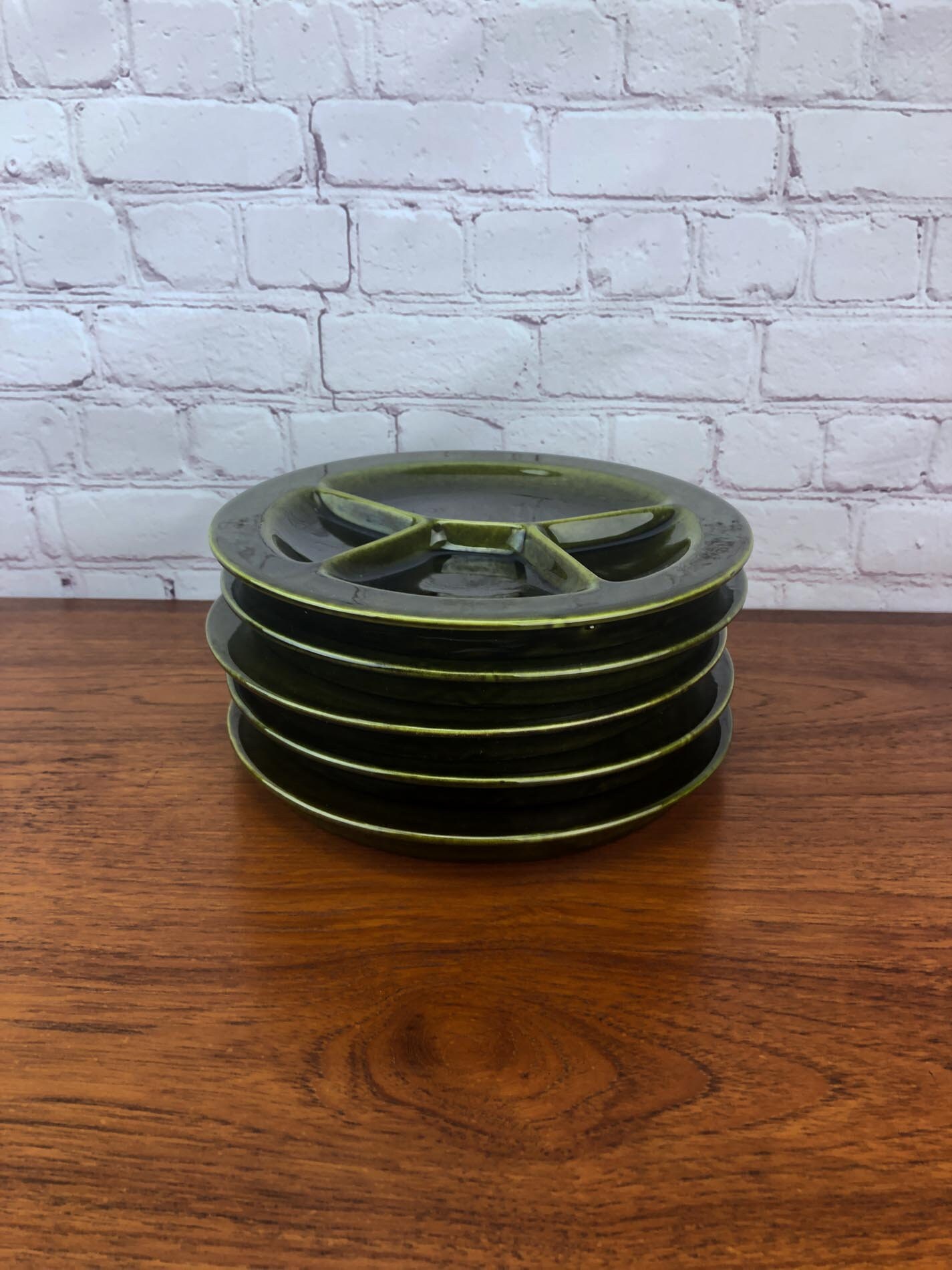 Schramberg Fondue Plates(5), Fondue Plates by Schramberg, Made in