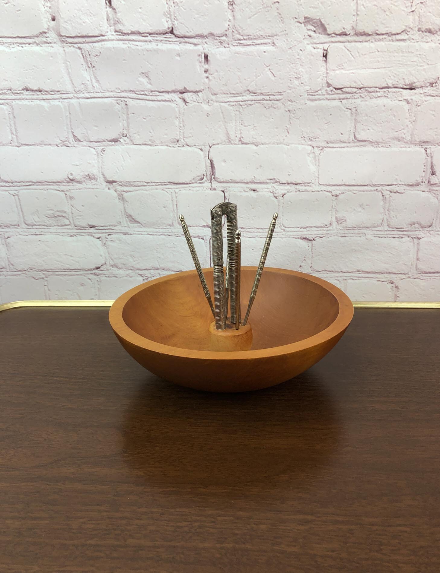 Wood Nut Bowl, Nut Bowl, Baribocraft Nut Bowl, Maple Nut Bowl, Vintage