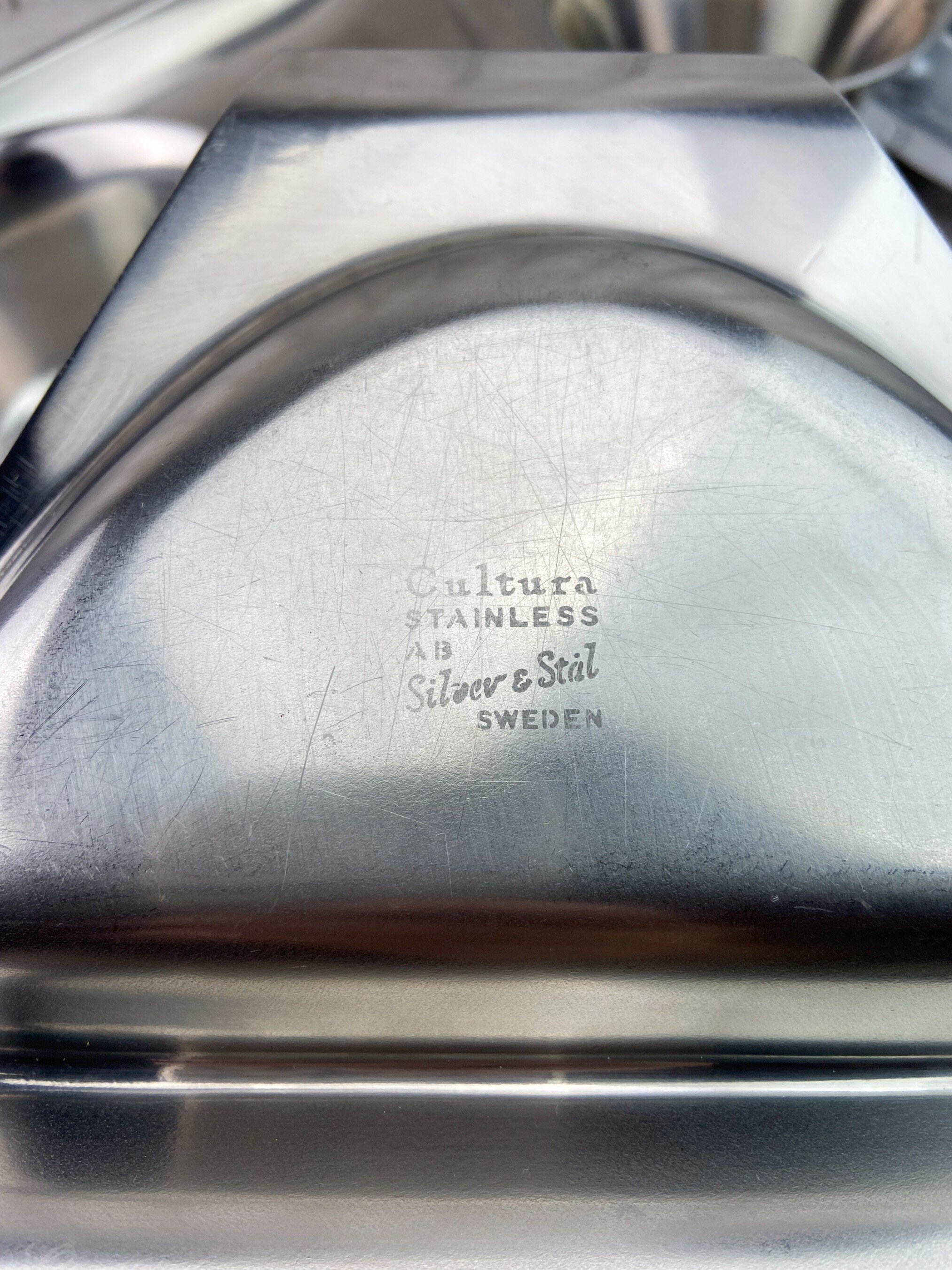 Stainless Steel Serving Trays Scandinavian Stainless Steel Trays Mid