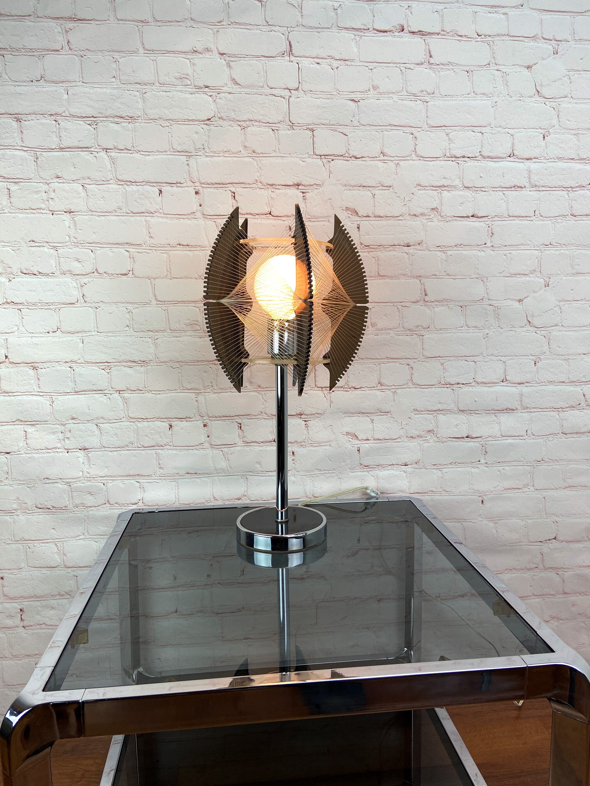 RESERVEDSompex by Paul Secon Table Lamp, Space Age Table Lamp, Lucite