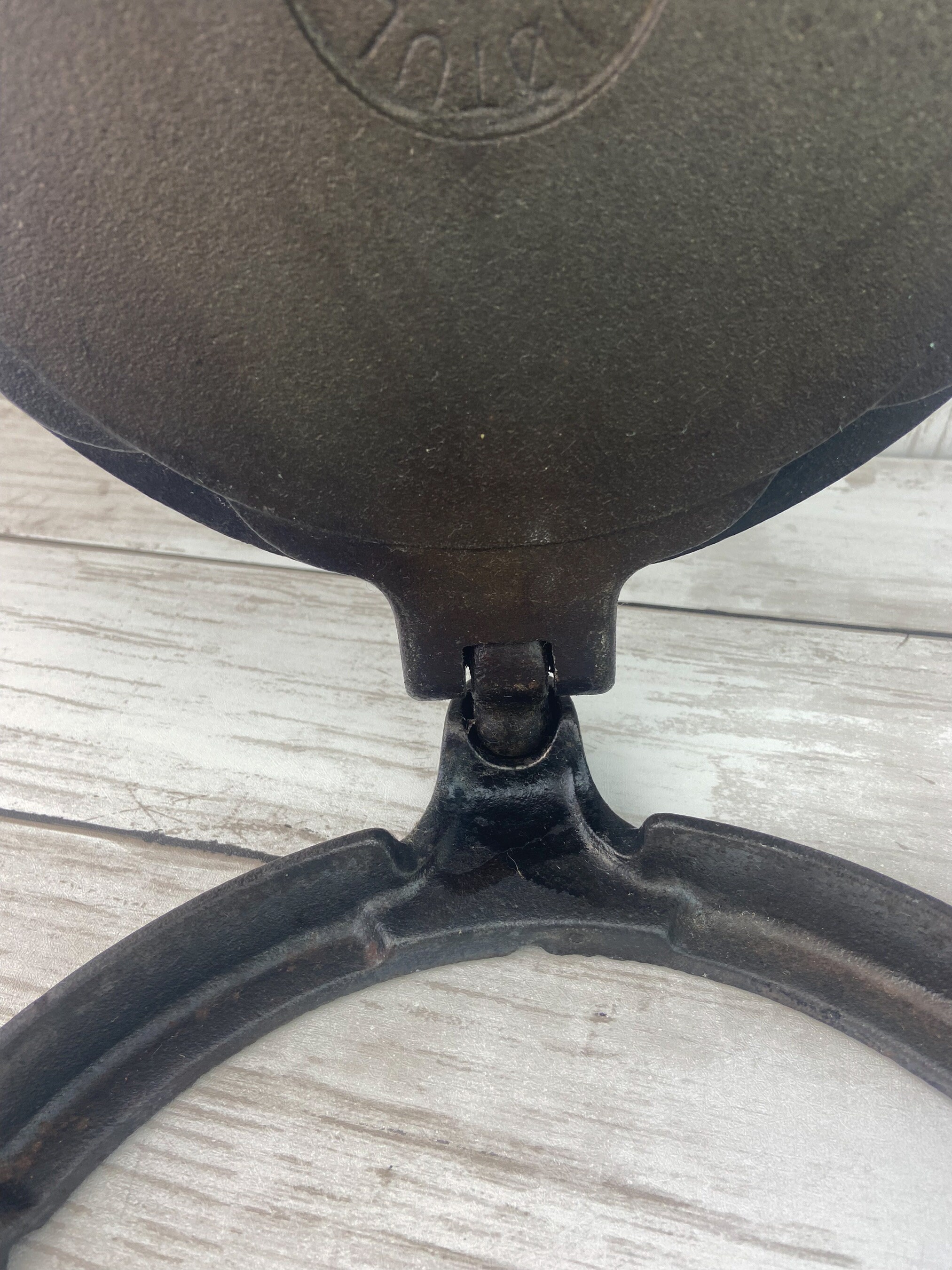 Vintage Jotul Heart Shape Waffle Maker, Norwegian Waffle Iron, Cast