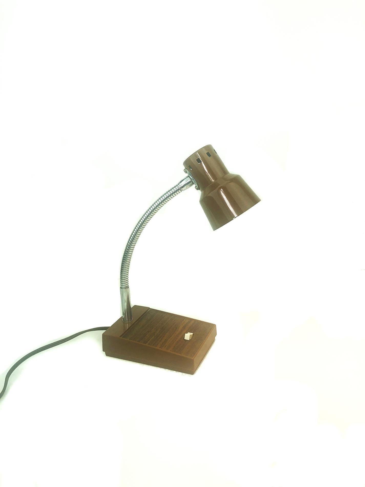 Vintage Gooseneck Desk Lamp, Mid Century Gooseneck Lamp, Gooseneck Desk
