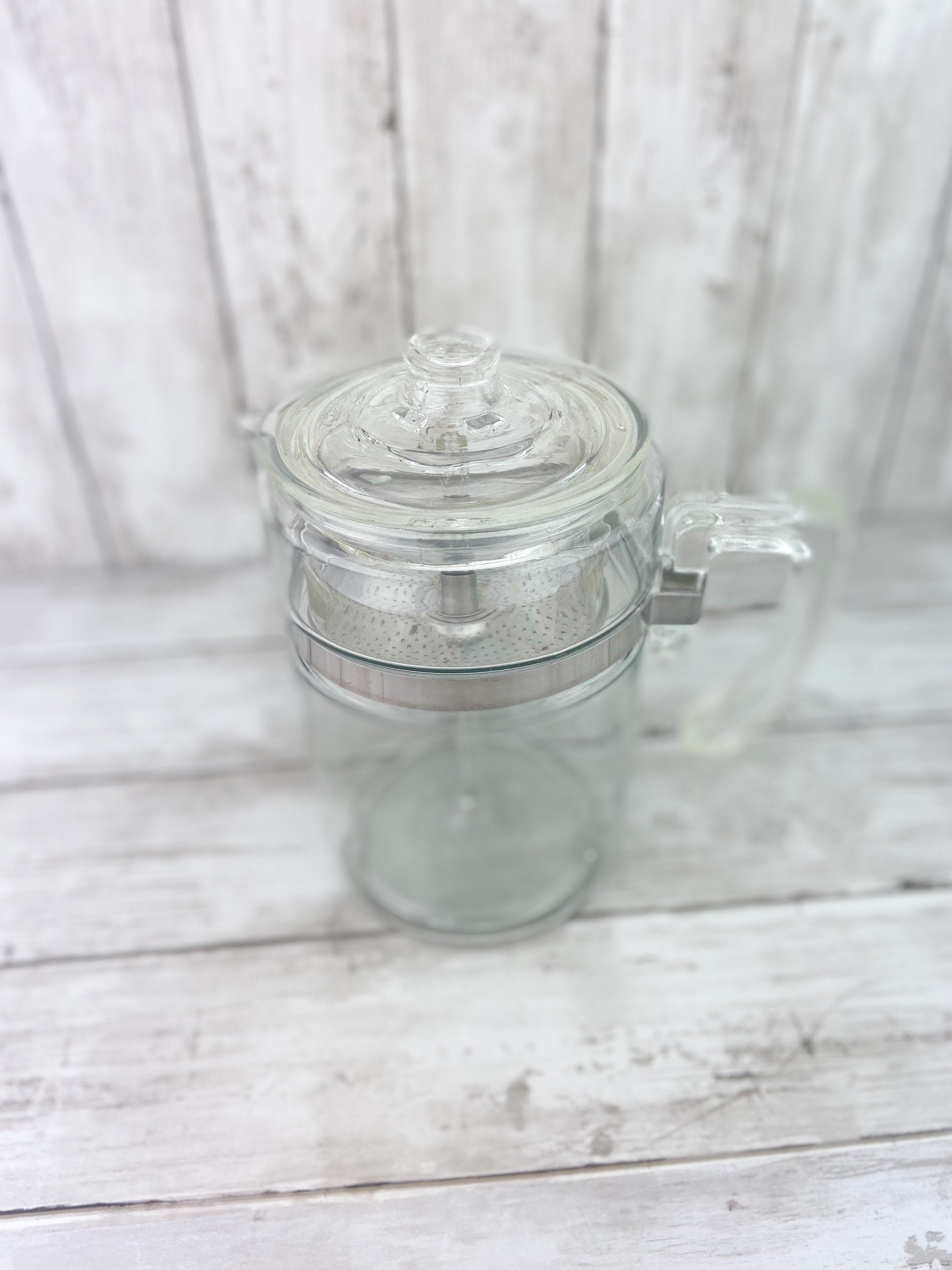 Pyrex Percolator 7826B, 6 Cup Percolator, Made in USA, 1950's