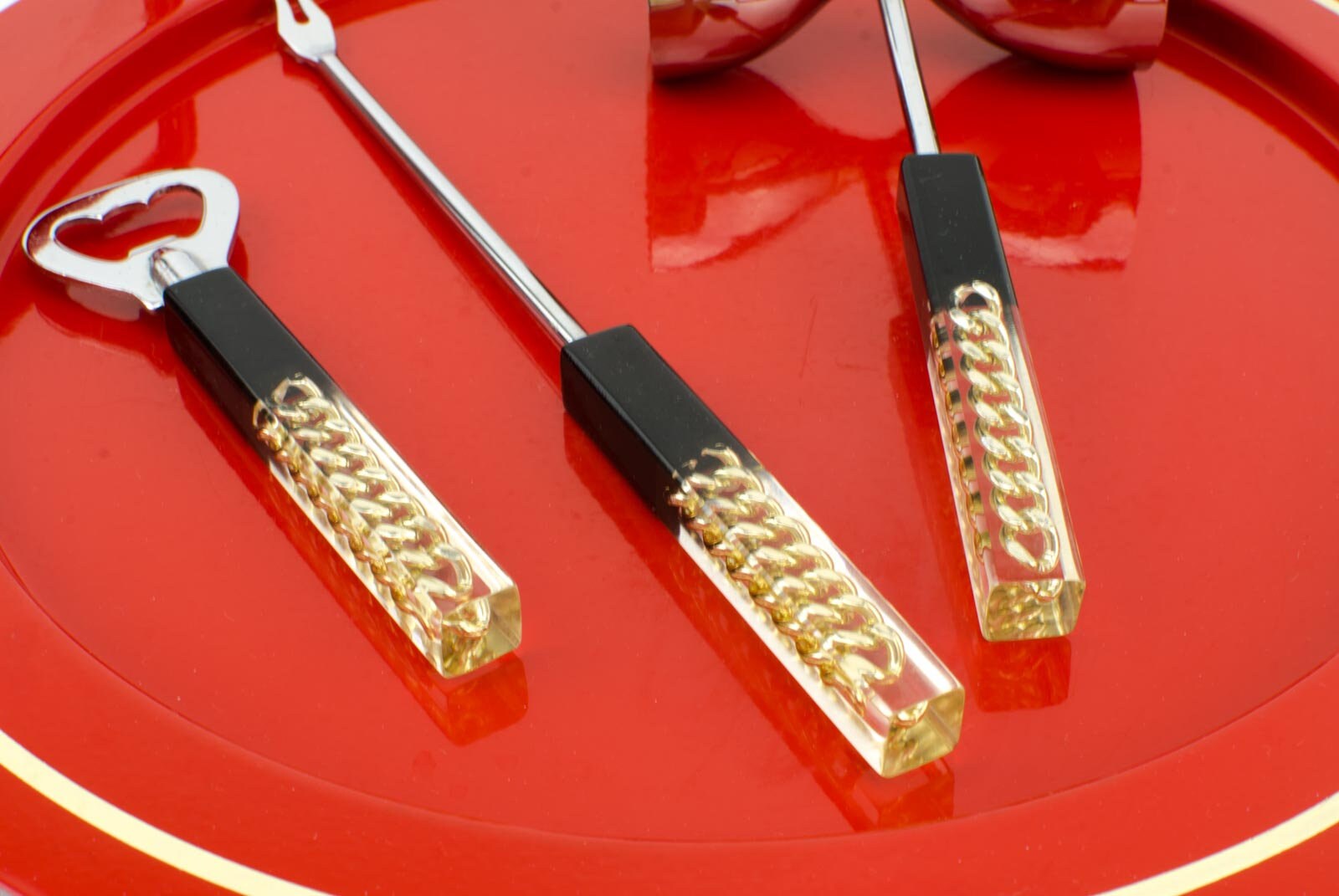 Vintage Lucite Bar Tools, Mid Century Lucite Bar Tools, Mid Century Bar