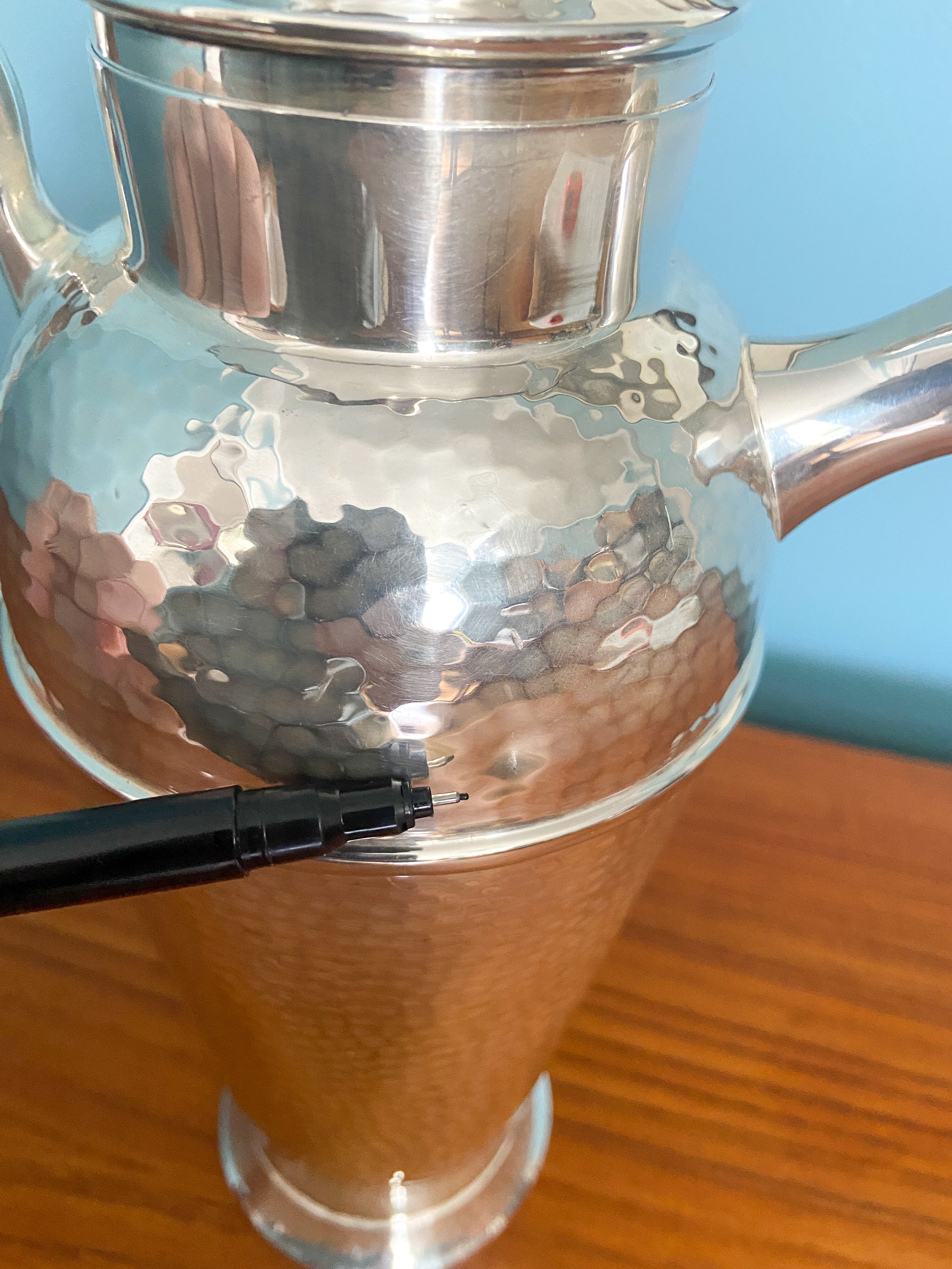 Art Deco Shaker Art Deco Cocktail Shaker Hammered Cocktail Shaker