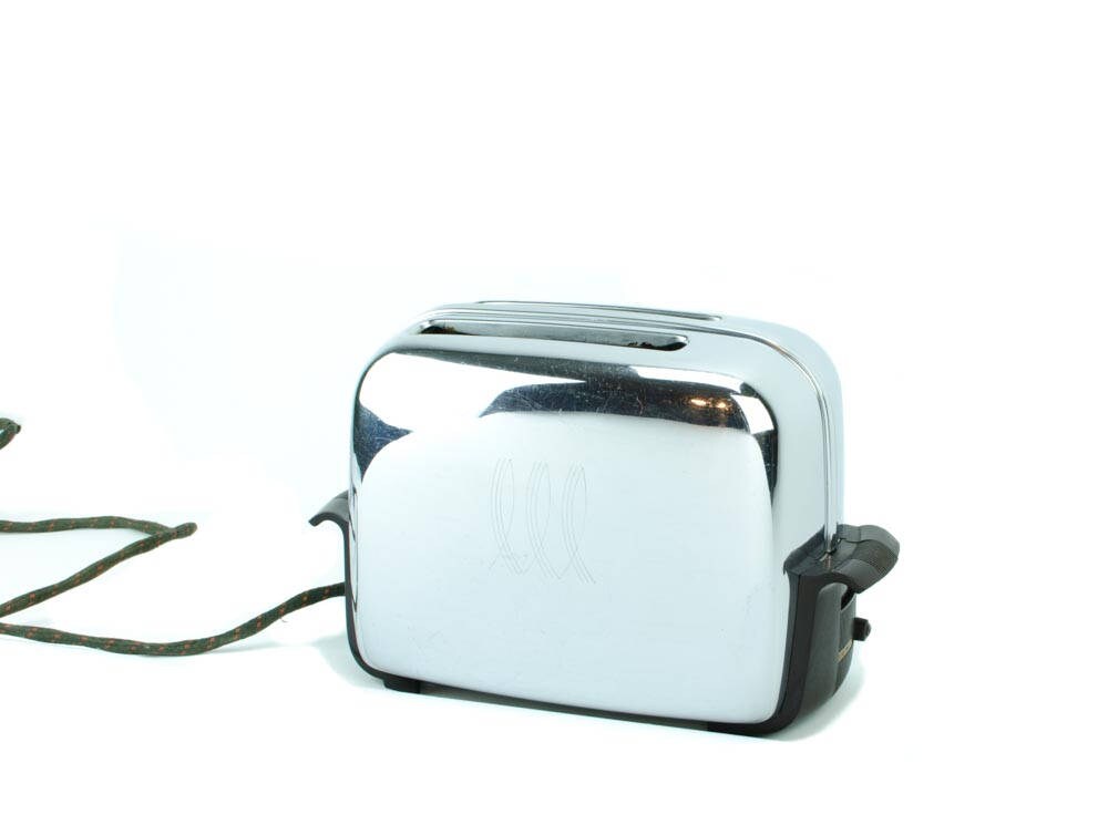 Chrome Toaster, Toastmaster Toaster, Retro Chrome Toaster, Mid Century