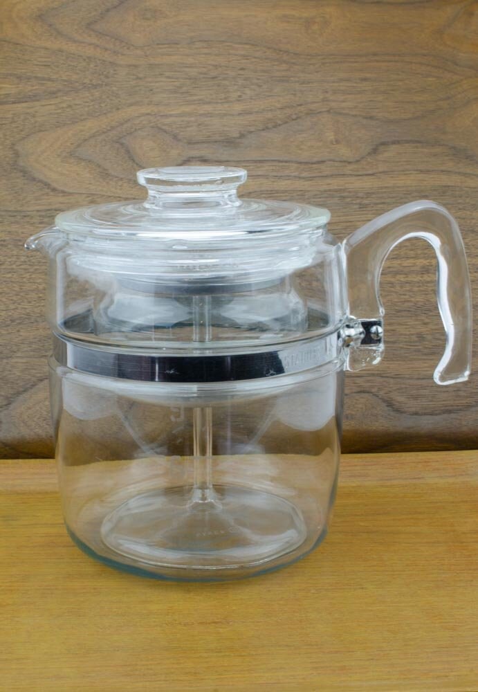 Pyrex 9 Cup Flameware Coffee Pot, 7759 B, 9 Cup Percolator